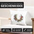 Kissenbezug Weihnachten Weihnachtskranz Geweih Hirschgeweih Blumen Gesteck Kranz Misteln Autiga®preview