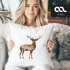 Kissenbezug Weihnachten Winter Hirsch Elch Geweih Watercolor Deer Weihnachtskissen Vintage Autiga® Baumwollepreview