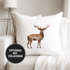 Kissenbezug Weihnachten Winter Hirsch Elch Geweih Watercolor Deer Weihnachtskissen Vintage Autiga® Baumwollepreview