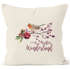Kissenbezug Weihnachten Winterwonderland Vogel Rotkehlchen Blumen Misteln Christmas Bird Autiga®preview