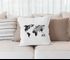Kissenbezug Weltkarte Wasserfarben Watercolor World Map Kissen-Hülle Deko-Kissen Baumwolle Autiga®preview
