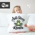 Kissenbezug Yoga Frosch | Anti-Stress-Kissen | Geschenkidee Kollegen Arbeit Büro Moonworks®preview