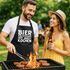 Koch-Schürze für Männer mit lustigem Spruch Bier kaltstellen ist auch kochen  Küchenschürze Moonworks®preview