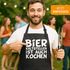 Koch-Schürze für Männer mit lustigem Spruch Bier kaltstellen ist auch kochen  Küchenschürze Moonworks®preview