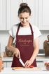 Kochschürze Backschürze Damen Küchenfee personalisierte Schürze für Frauen mit Namen Herz SpecialMe®preview
