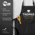 Kochschürze für Herren personalisiert Bei Wunschname schmeckts am besten Geschenk für Männer Hobbyköche MoonWorks®preview