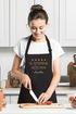 Kochschürze Küchenschürze Damen 5 Sterne Köchin personalisierte Schürze für Frauen mit Namen Baumwolle SpecialMe®preview