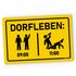 Kunststoff-Schild Bedruckt Schriftzug "Dorfleben" Alkohol Bier trinken Party-Zubehör MoonWorks®preview