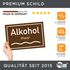 Kunststoff-Schild mit Spruch Alkohol Parodie Verkehrsschild Fluss Party Zubehör lustiges Geschenk MoonWorks®preview