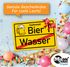 Kunststoff-Schild mit Spruch Alkohol Wasser Bier lustige Ortsschilder Geschenk für Biertrinker PVC MoonWorks®preview