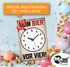 Kunststoff-Schild mit Spruch "Kein Bier vor Vier" Alkohol Retro Vintage Motiv Party-Keller Deko MoonWorks®preview