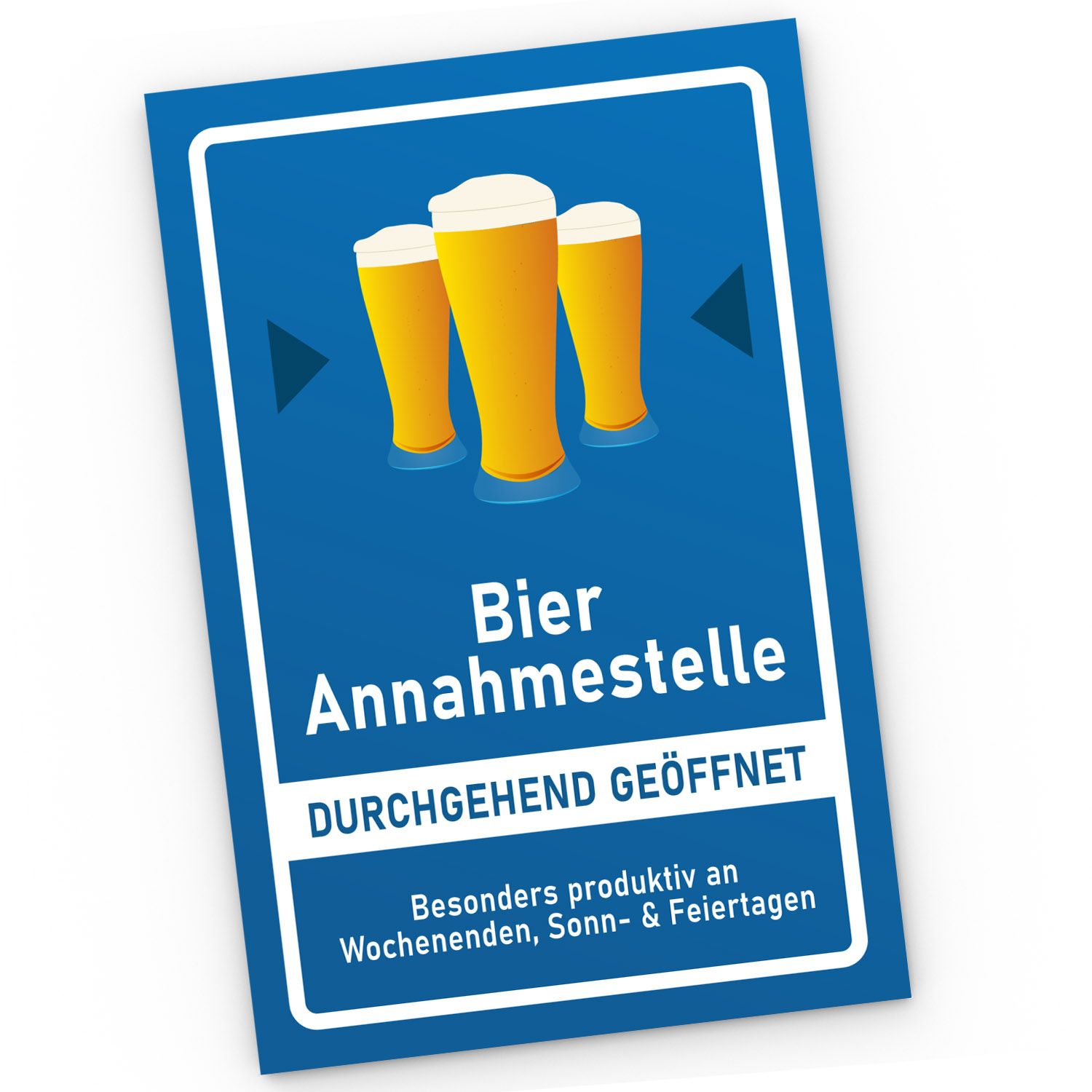 Kunststoff-Schild mit Spruch lustig PVC Schild Alkohol Bier