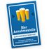 Kunststoff-Schild mit Spruch lustig PVC Schild Alkohol Bier Annahmestelle Party-Deko Zubehör Saufen MoonWorks®preview