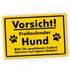 Kunststoff-Schild Vorsicht Hund Hier ist mein Revier Hundeschilder Warnschild Betreten auf eigenen Gefahr PVC MoonWorks®preview