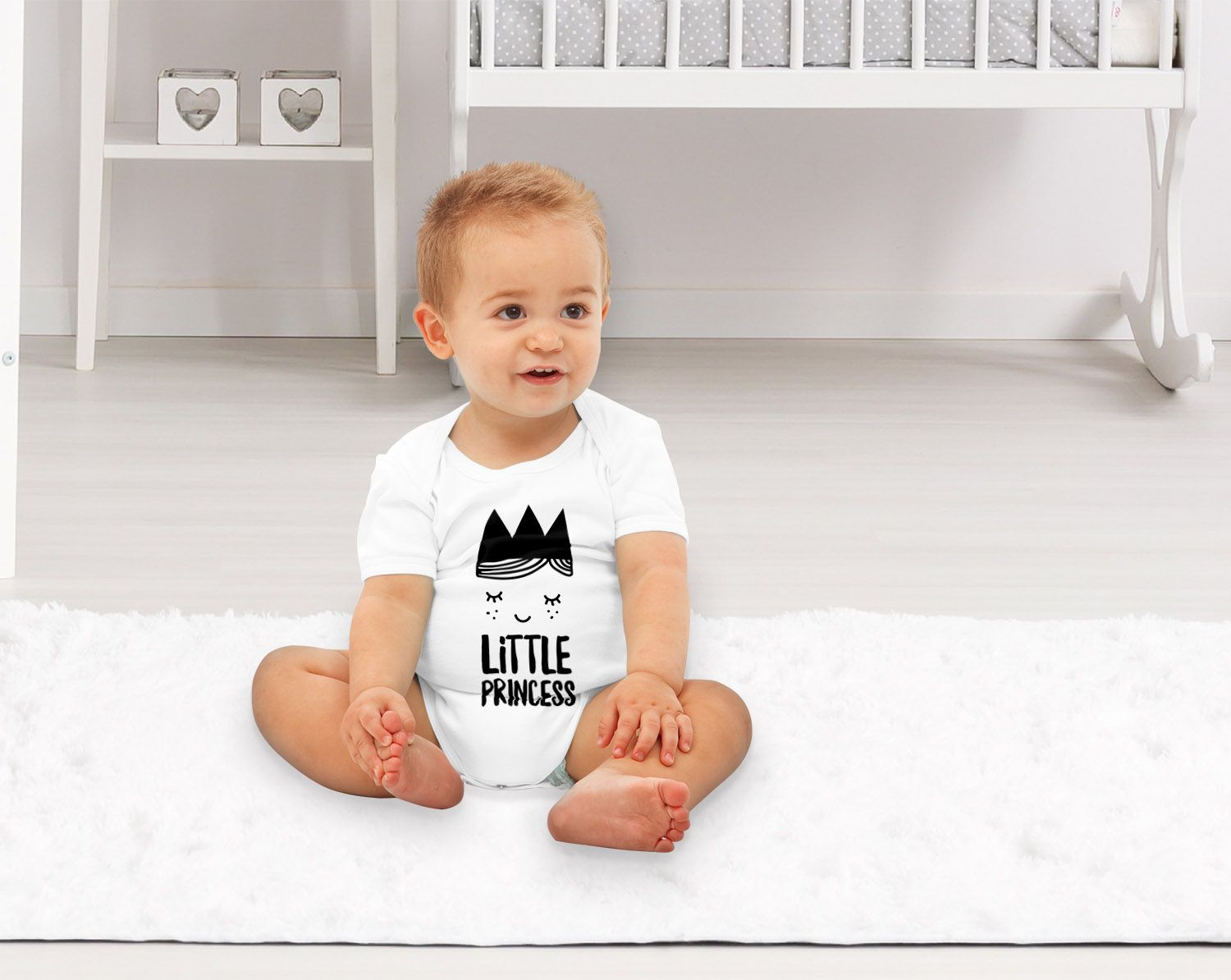 MoonWorks Baby T-Shirt 'Mama's Und Papa's Schatz' - Bio Baumwolle