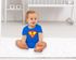 Kurzarm Baby-Body mit Aufdruck erster Geburtstag eins 1 Jahr Superheld Bio-Baumwolle Moonworks®preview
