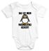 kurzarm Baby-Body mit Spruch Das ist mein freundliches Gesicht Pinguin Vogel Bio-Baumwolle Moonworks®preview