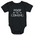 KurzarmBabyBodyPoopIsCominglustigSpruchBabyOnesieBio-BaumwolleMoonworks®preview