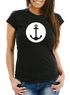 läßiges Damen T-Shirt mit Anker Motiv Mond Slim Fit Neverless®preview