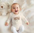 Langarm Baby Body Schriftzug Mini personalisiert mit Familienname Wunschname Geschenk Geburt Bio-Baumwolle SpecialMe®preview