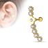 langer Tragus Ohr Piercing Stecker Helix Cartilage Barbell Blumen Flower Autiga®preview