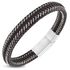 Lederarmband Herren Armband geflochtenes Rindsleder mit Edelstahl Autiga®preview