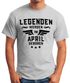 Legenden werden im Monat geboren Herren T-Shirt Geburtstag Birthday Legends are born Moonworks®preview
