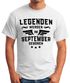Legenden werden im Monat geboren Herren T-Shirt Geburtstag Birthday Legends are born Moonworks®preview