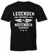 Legenden werden im Monat geboren Herren T-Shirt Geburtstag Birthday Legends are born Moonworks®preview