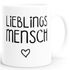 Lieblingsmensch Kaffee-Tasse schwarz  glänzend MoonWorks®preview