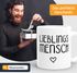 Lieblingsmensch Kaffee-Tasse schwarz  glänzend MoonWorks®preview