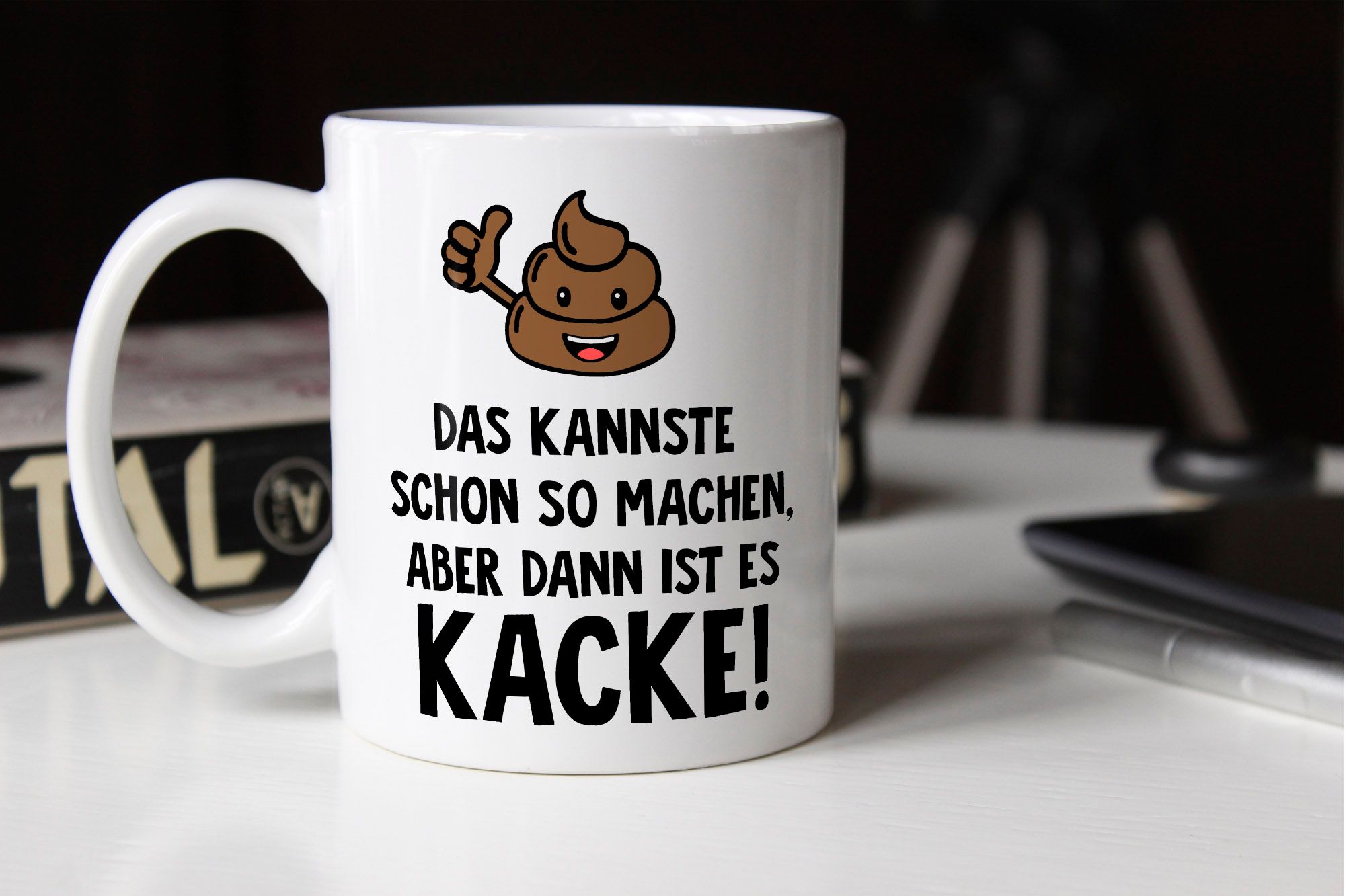 Lustige KaffeeTasse mit Spruch Das Kannste so machen, aber dann ist es