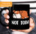 Lustige Kaffee-Tasse Not Today Chillen Relaxen Moonworks®preview