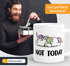 Lustige Kaffee-Tasse Not Today Chillen Relaxen Moonworks®preview