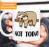 Lustige Kaffee-Tasse Not Today Chillen Relaxen Moonworks®preview
