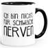 lustige Kaffee-Tasse Spruch Ich bin nichts für schwache Nerven MoonWorks®preview