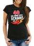 Lustiges Damen T-Shirt Geburtstag 30/40/50/60 und immer noch scharf wie Chilli Spaß Moonworks®preview