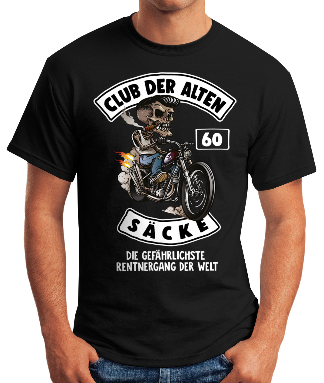Shirtracer T-Shirt Herren – „Alter Sack 70“ Mit Spruch, Für Den 70. Geburtstag, Aus Baumwolle
