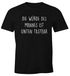Lustiges Herren T-Shirt mit Spruch Die Würde des Mannes ist unten tastbar Fun-Shirt Moonworks®preview