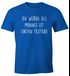 Lustiges Herren T-Shirt mit Spruch Die Würde des Mannes ist unten tastbar Fun-Shirt Moonworks®preview