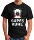 Lustiges Herren T-Shirt Tier-Motiv Super Kuhl Kuh Fun-Shirt Moonworks®preview