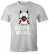 Lustiges Herren T-Shirt Tier-Motiv Super Kuhl Kuh Fun-Shirt Moonworks®preview