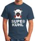 Lustiges Herren T-Shirt Tier-Motiv Super Kuhl Kuh Fun-Shirt Moonworks®preview