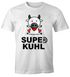 Lustiges Herren T-Shirt Tier-Motiv Super Kuhl Kuh Fun-Shirt Moonworks®preview