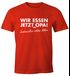 Lustiges Herren T-Shirt Wir essen jetzt Opa, Satzzeichen retten leben Moonworks®preview