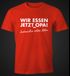 Lustiges Herren T-Shirt Wir essen jetzt Opa, Satzzeichen retten leben Moonworks®preview