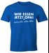 Lustiges Herren T-Shirt Wir essen jetzt Opa, Satzzeichen retten leben Moonworks®preview