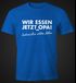 Lustiges Herren T-Shirt Wir essen jetzt Opa, Satzzeichen retten leben Moonworks®preview
