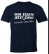 Lustiges Herren T-Shirt Wir essen jetzt Opa, Satzzeichen retten leben Moonworks®preview