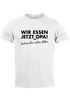 Lustiges Herren T-Shirt Wir essen jetzt Opa, Satzzeichen retten leben Moonworks®preview